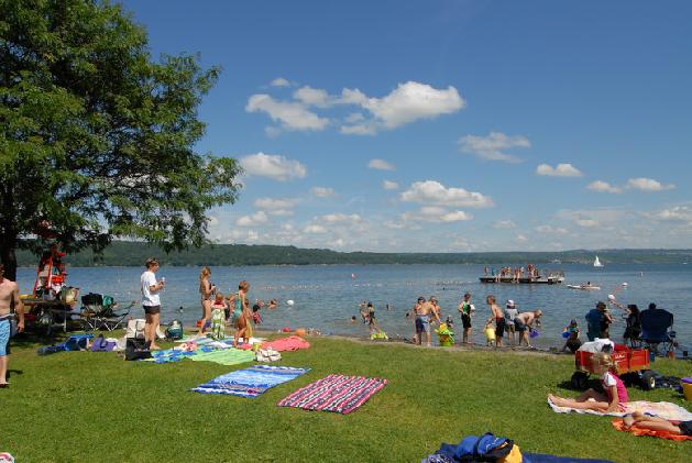 Taughannock State Park beach